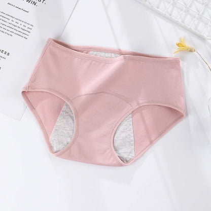 3PCS/set Women's menstrual briefs large flow postpartum water absorption leakproof pure cotton
