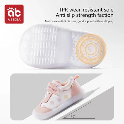 Baby Boys Girls Stars Leather Toddler Shoes Waterproof Rubber Soles Non-Slip