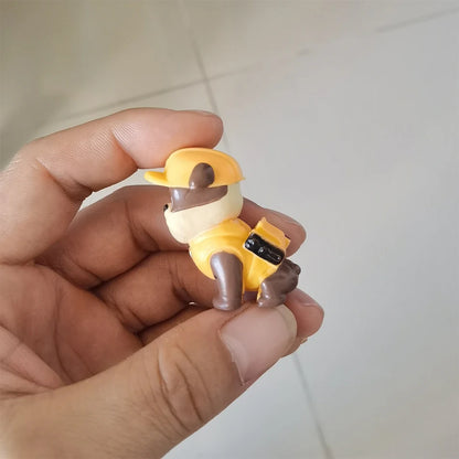 12Pcs Anime Paw Patrols Figures Pawed Canina Cartoon PVC Model Doll Toys Car Canine Children Birthday Christmas Party Gift
