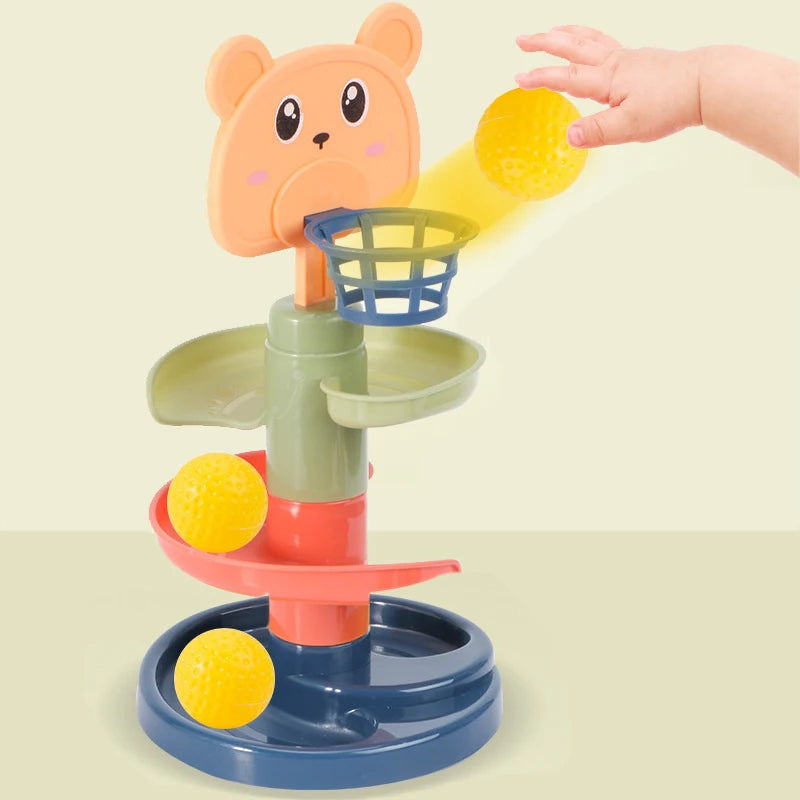 Montessori Toys Baby 0 12 24 36 Months Track Rolling Ball Push Pop Sliding Ball Early Education Toys Games Sensory
