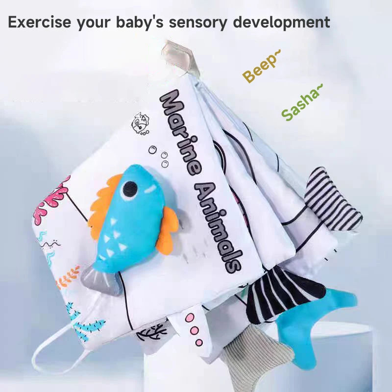 Baby Cloth Book Toy Enlightenment Early Educational Toys Babies Sensory Books Toys 0-12 Months Toddler