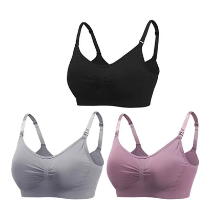 3PC/lot Maternity Nursing Bras Cotton Breastfeeding & Pregnant Moms