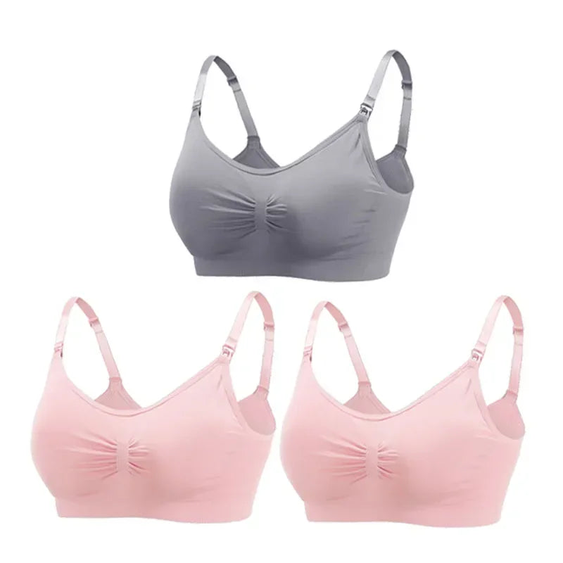3PC/lot Maternity Nursing Bras Cotton Breastfeeding & Pregnant Moms