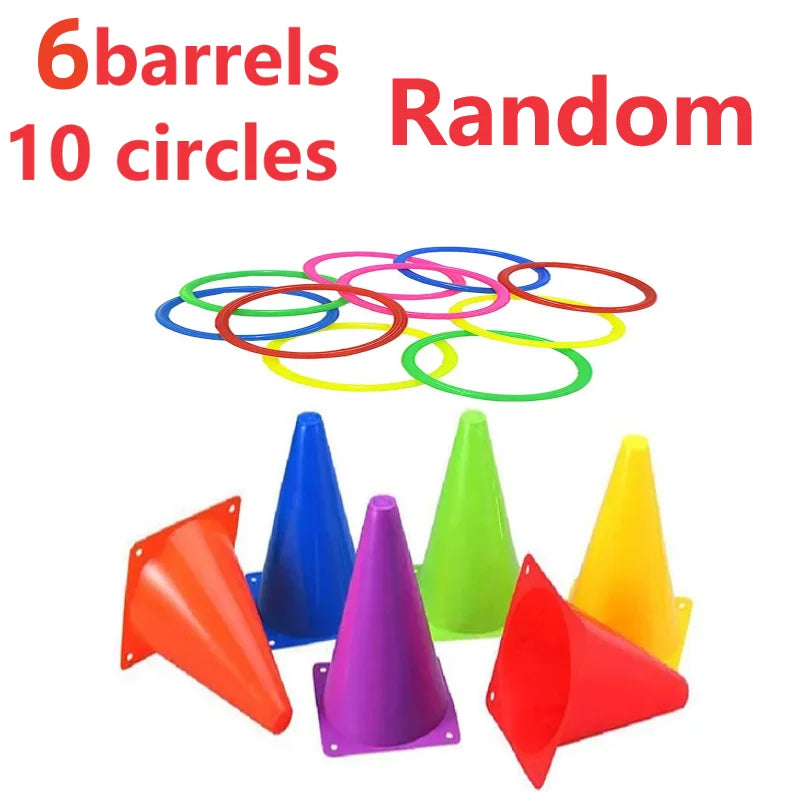 Children's Sports Toy Ring Throwing Game Outdoor Throwing of Plastic Rings Parent-Child Interactive Competition Sensory Training