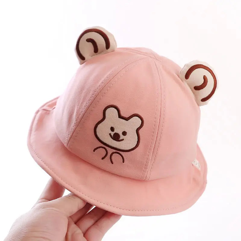 Baby Bucket Hat for Kids Spring Outdoor Boys Girls Sun Hat Summer Cute Frog Toddler Children Fisherman Cap Cotton