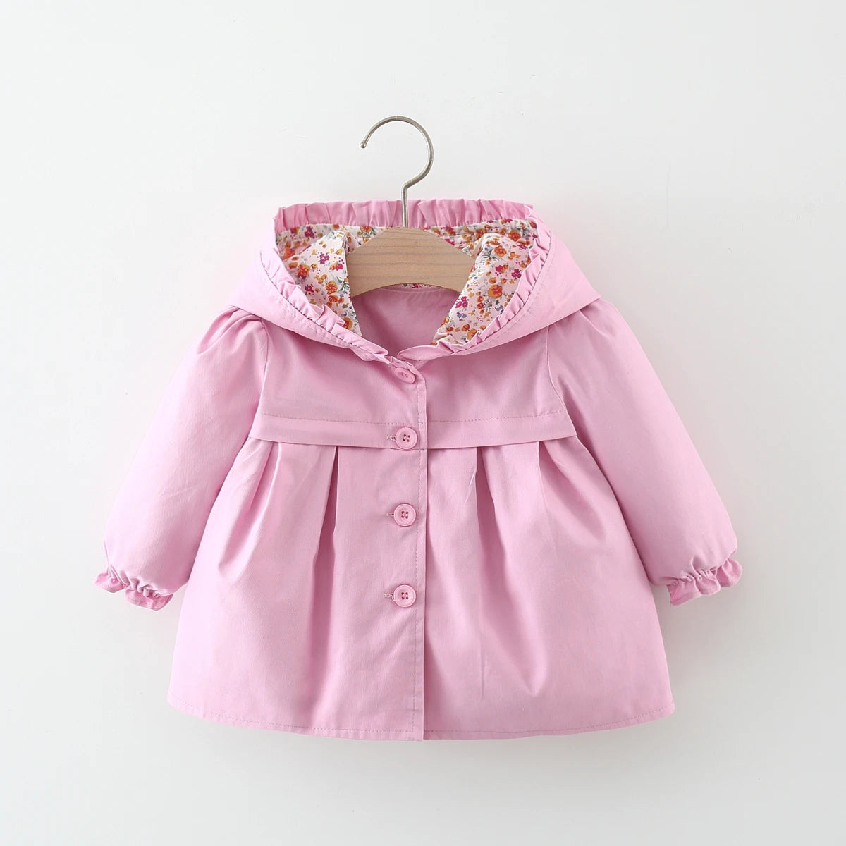 Baby Girl Jacket Long Sleeve Cotton Windbreak 0-3 Years