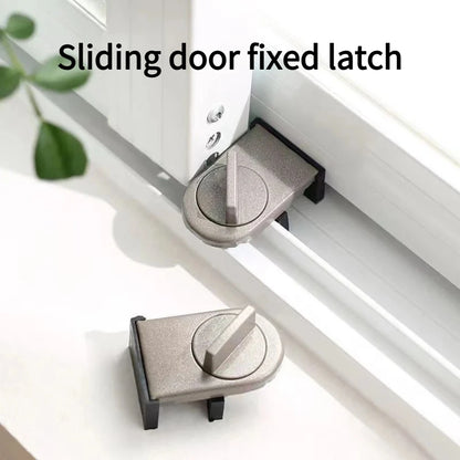 2pcs  Alloy Sliding Door Window Safety Lock Adjustable Security Door Locks Anti-theft Protection Lock Home Safety Latches
