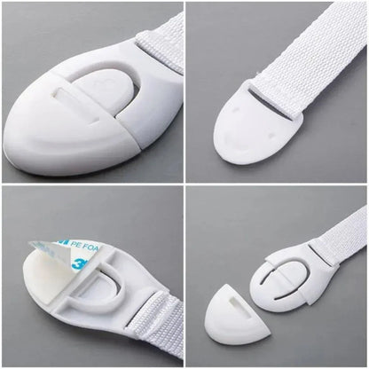 Child Safety Cabinet Lock Kids Security Protection Drawer Door Cabinet Lock Plastic Protection Baby Safety Door Lock