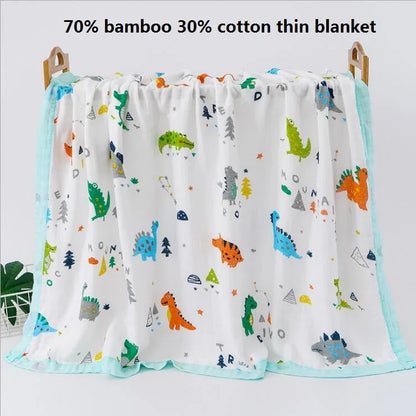 110x110cm 120x150cm 6 Layer Muslin Boy Girl Kids Children Sleep Blanket Swaddle Bath Towel 100% Cotton Newborn Wrap Baby Blanket