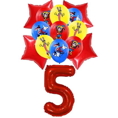 The Amazing Themed Birthday Party Decorations Digitaled Circus Tableware Plates Balloons for Baby Shower Party Favors Kids Gifts