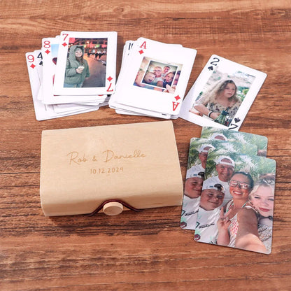Custom Photo Playing Cards Personalized Pet Dog Cat Picture Poker Deck Anniversary Wedding Couple Invitation Card Memorial Gift