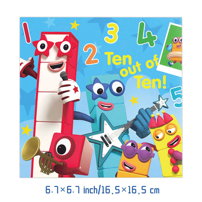 Number Birthday Decorations Building Blocks Tablecloth Banner Spiral Cake Topper Balloon for Kids Baby Shower Supplies Gifts