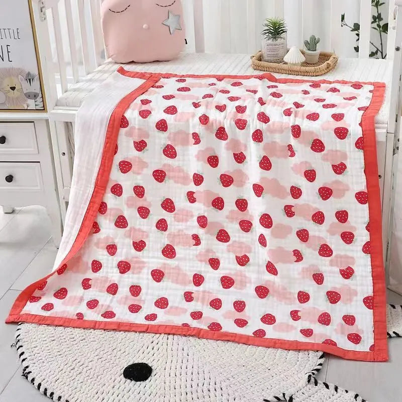 110x110cm 120x150cm 6 Layer Muslin Boy Girl Kids Children Sleep Blanket Swaddle Bath Towel 100% Cotton Newborn Wrap Baby Blanket
