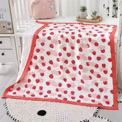 110x110cm 120x150cm 6 Layer Muslin Boy Girl Kids Children Sleep Blanket Swaddle Bath Towel 100% Cotton Newborn Wrap Baby Blanket