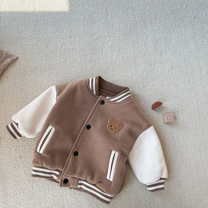 Toddler Infant Baby Boys Clothes Cute Fleece Winter Warm Baby Jacket