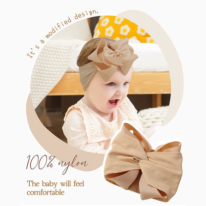 6/20PCS Soft Baby Headbands with 4.5 Inches Hair Bows Headwraps for Baby Girl Head Band Newborns Hair Accessories Hair Band