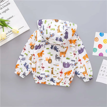 Children's outerwear for boys Autumn baby giraffe jacket