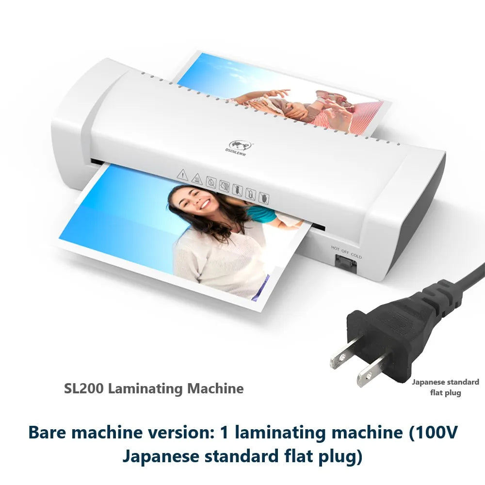 Home Office SL200A4 Laminator Thermoplastic Cold Mounting Dual-use Quick Preheating Constant Temperature Anti-Bubble Photo and D