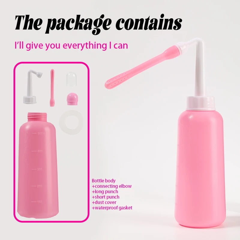 1 Set Handheld Personal Bidet Bottle, Bottle For Gentle Postpartum Care And Cleansing, Feminine Care Perineum Cleansing, 16.91oz
