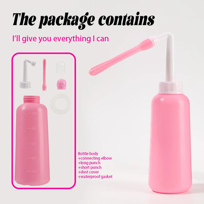 1 Set Handheld Personal Bidet Bottle, Bottle For Gentle Postpartum Care And Cleansing, Feminine Care Perineum Cleansing, 16.91oz