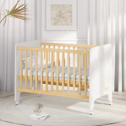 Children's Furniture Set Crib and Changing Bed Combination Solid Wood Crib Wooden Simple Changing Table