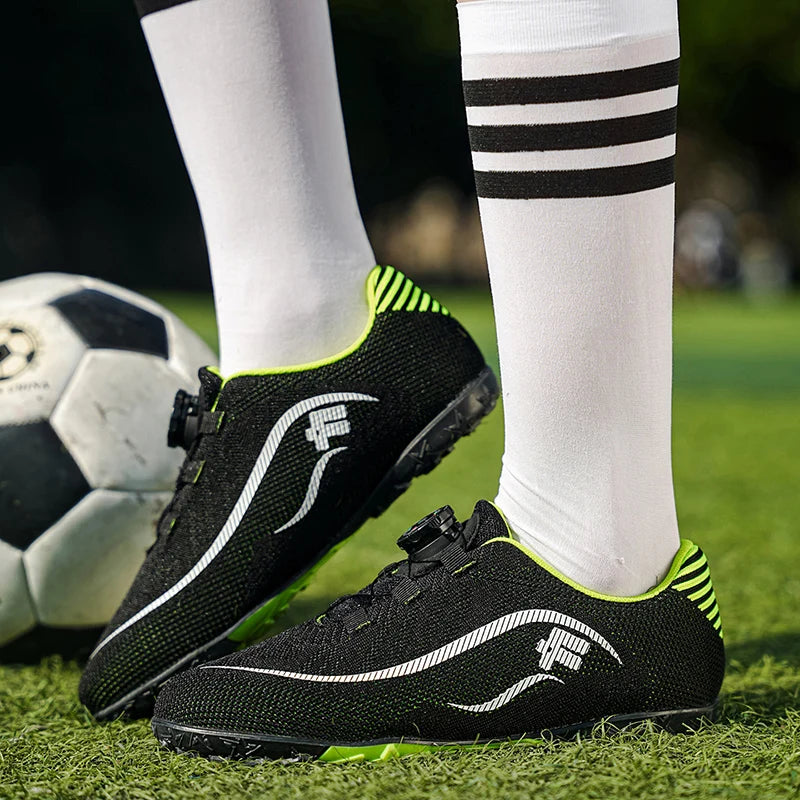 Kids Turf Soccer Cleats, Breathable Non-Slip Professional Outdoor for Boys Girls