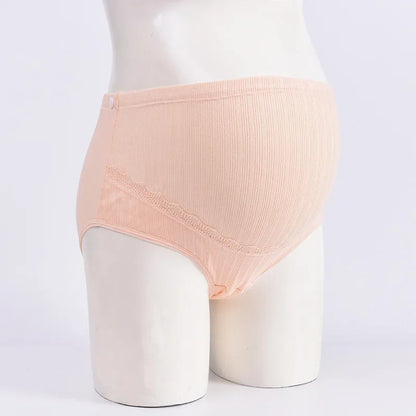 Soft Cotton Maternity Panties High Waist Adjustable Seamless Plus Size