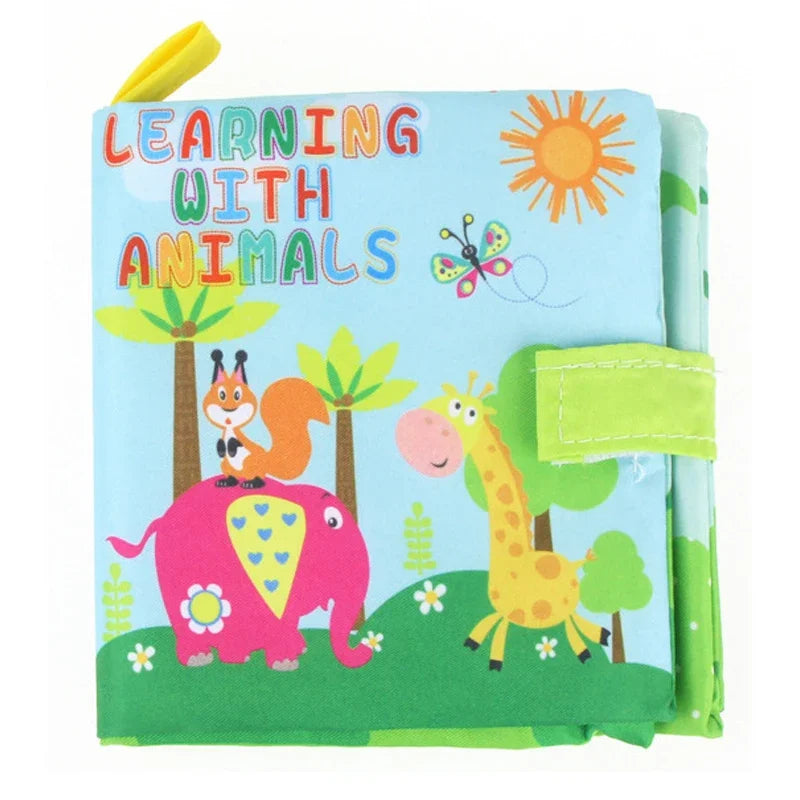 Baby Soft Cloth Book 0-36 Month Montessori Early Educational Toys Cognitive Book for Toddler