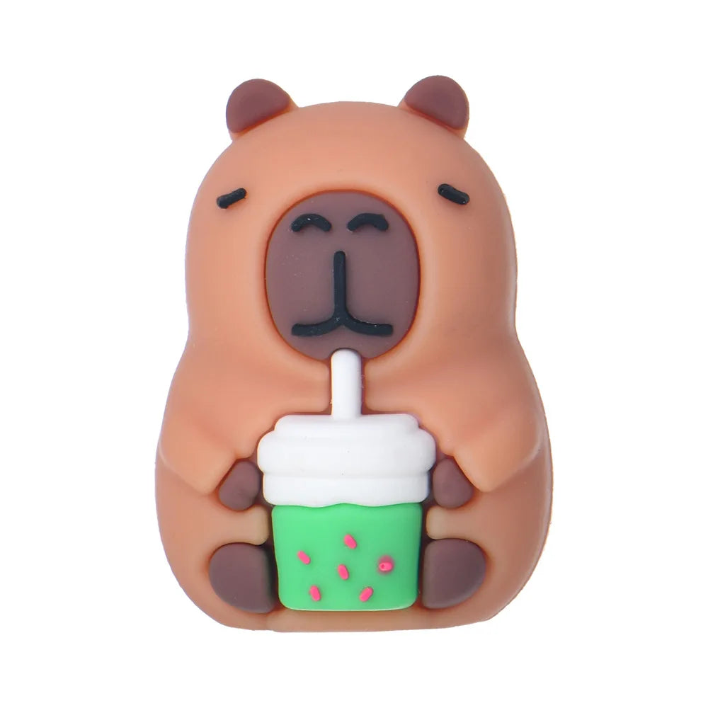 24 Pcs Cute Cartoon Capybara Shape Children's Pencil Sharpeners Primary School Student Stationery