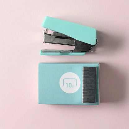 Portable Mini Stapler Stationery Kits for Home School Office Paper Book Binding