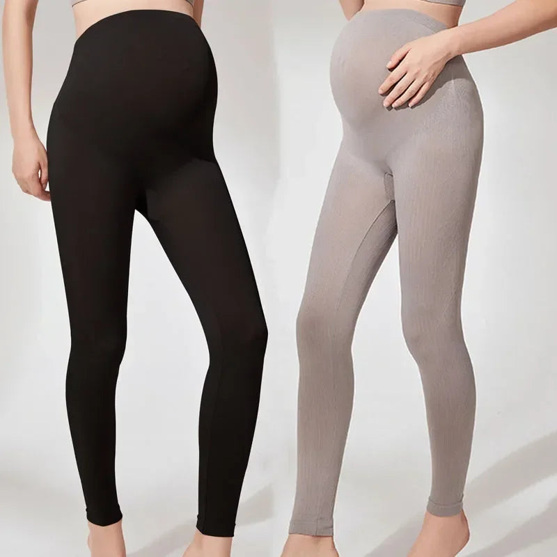 Elastic High Waist Maternity Leggings Skinny for Pregnant Women Belly Support Postpartum Leggins