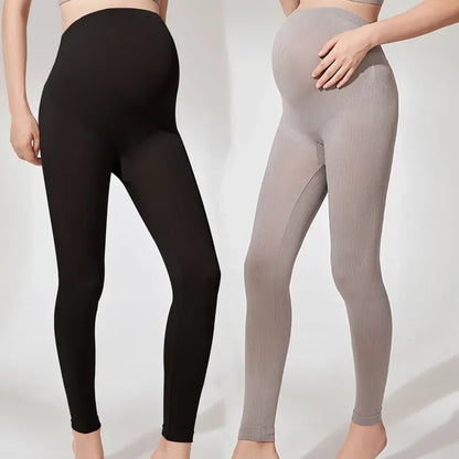 Elastic High Waist Maternity Leggings Skinny for Pregnant Women Belly Support Postpartum Leggins