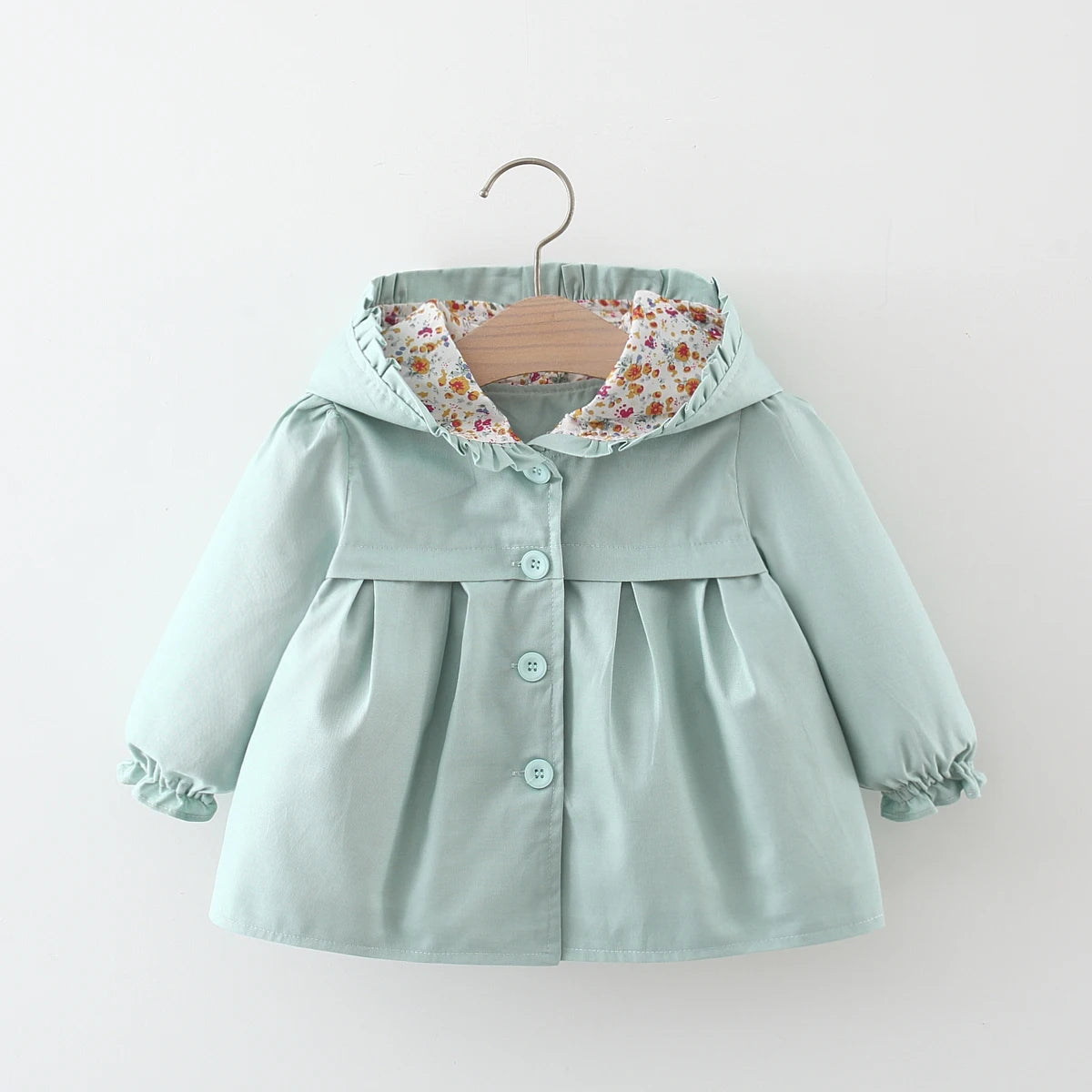Baby Girl Jacket Long Sleeve Cotton Windbreak 0-3 Years