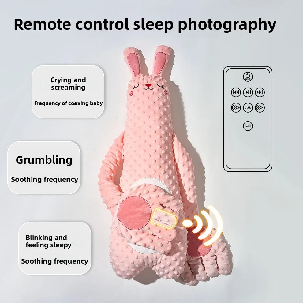 Baby Soothing Patting Pillow for Newborns, Electric Sleep Aid with Remote-Controlled Gentle Hand Motion
