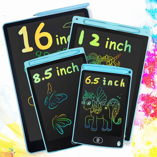 16/12/8.5/6.5 Inch LCD Writing Drawing Tablet Doodle Board Montessori Educational Toy for kids