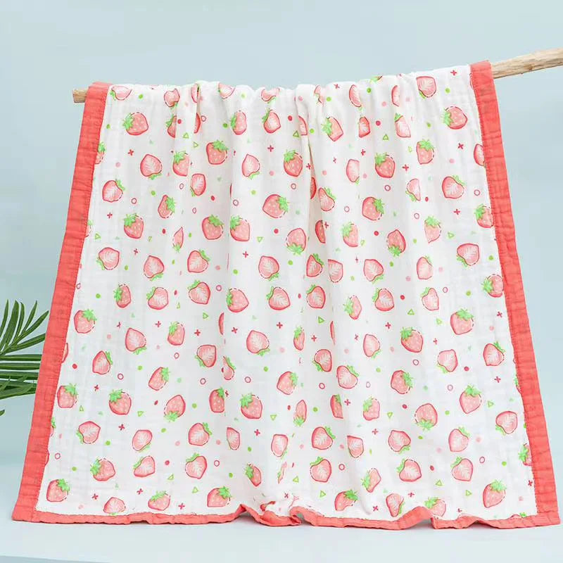 110x110cm 120x150cm 6 Layer Muslin Boy Girl Kids Children Sleep Blanket Swaddle Bath Towel 100% Cotton Newborn Wrap Baby Blanket