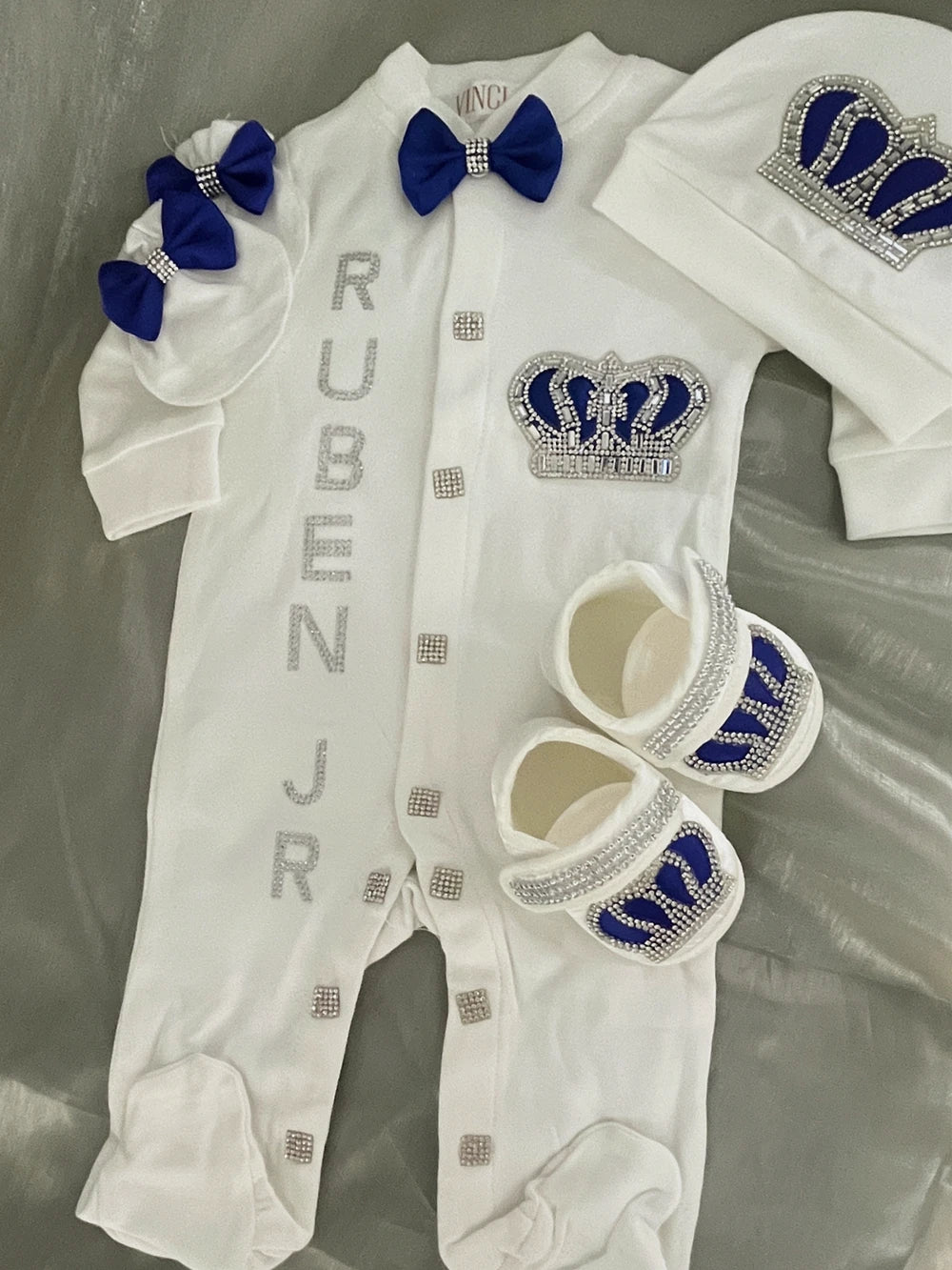Onesie Baby Girl Crown Purple Home Coming Outfit Layette Jewels set Baptism Take Me Home Outfit Baby shower gift Newborn Gifts