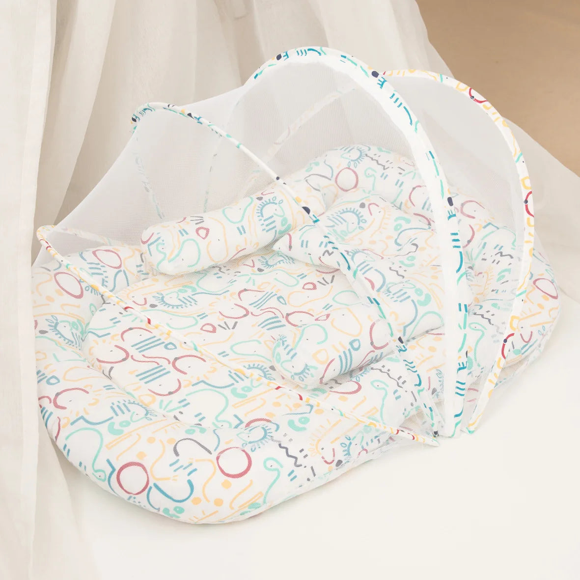 Multi-Function Travel Baby Nest Portable Baby Bed Crib Foldable Babynest Bassinet Infant Sleeping Children's Bed with Mosquito