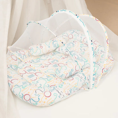 Foldable Babynest Bassinet Infant Sleeping Children's Bed with Mosquito Multi-Function Travel Baby Nest Portable Baby Bed Crib