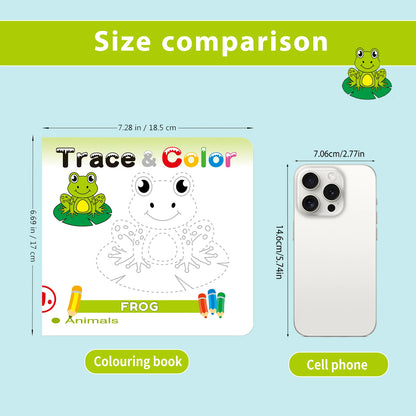 1 Set of 10 English early childhood education Coloring and Drawing Books, Creativity Enhancement Puzzle Education