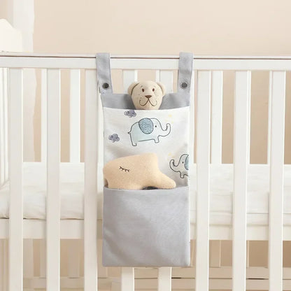 Baby Crib Organizer Bed Hanging Storage Bag Cot Diaper Organizer Kids Toys Pocket Baby Beds Bags Newborn Crib Bedside Organizer