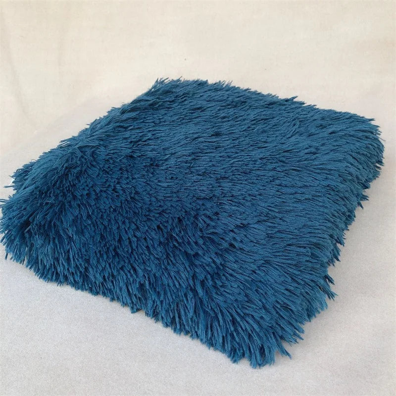 Newborn Photography Plush Blanket Baby Photo Background Rug for Studio Long Pile Fur Mat 0-12M