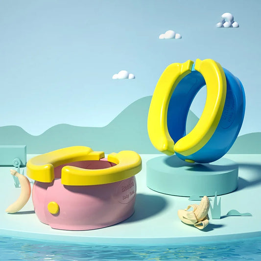 Portable Travel Baby Potty Foldable Children's Potty-Training Seat Easy to Clean Toilet Seat Boys and Girls