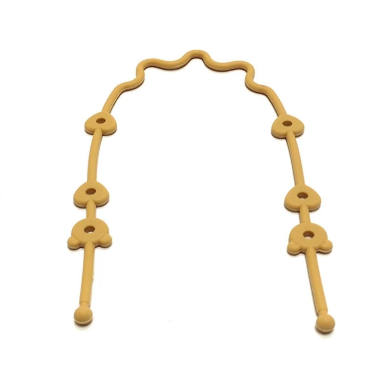 Baby Pacifier Chain with Safety Straps Silicone Holder Stroller & Highchair Accessory Drinking Cup Holder Strap