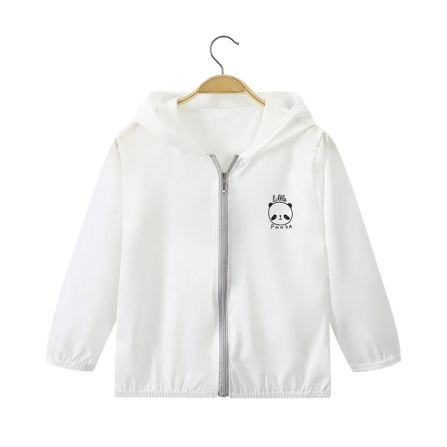 Summer Girls UV Sun Protection Clothing Thin Hooded Jacket for Kids Breathable Air Conditioner Shirt Clothes 2-10 Years