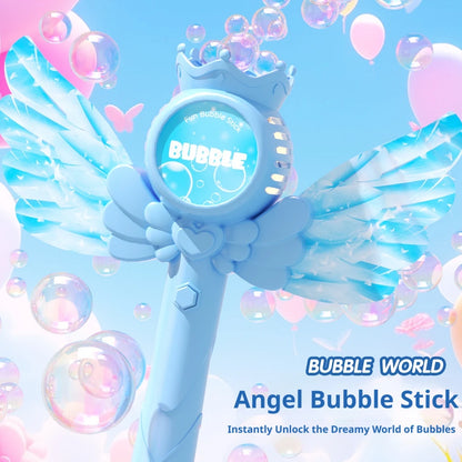 Electric Angel Automatic Bubble Handheld Bubble Stick Outdoors Toy