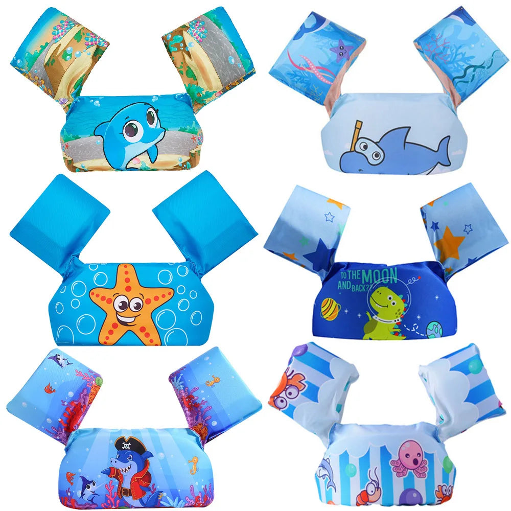 Puddle Jumper Foam Cartoon Child Arm Rings Buoyancy Vest Kids Safety Life Jackets Children's Swim Ring
