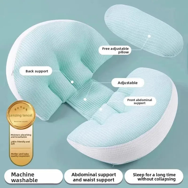 Maternity Pregnancy Pillow U Shape Full Body Support for Side Sleepers Back Pain Relief Comfortable