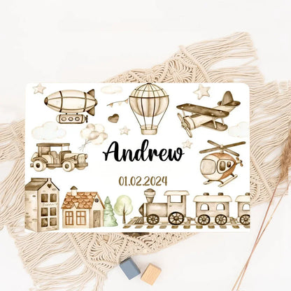 Custom Baby Wooden Memory Box Newborn Shower Gift Personalized Transport Infant Keepsake Case Birth Stats Box Umbilical Cord Box