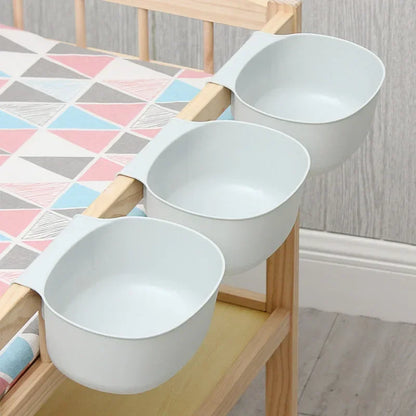 Baby Bed Hanging Storage Box Cotton Newborn Crib Organizer